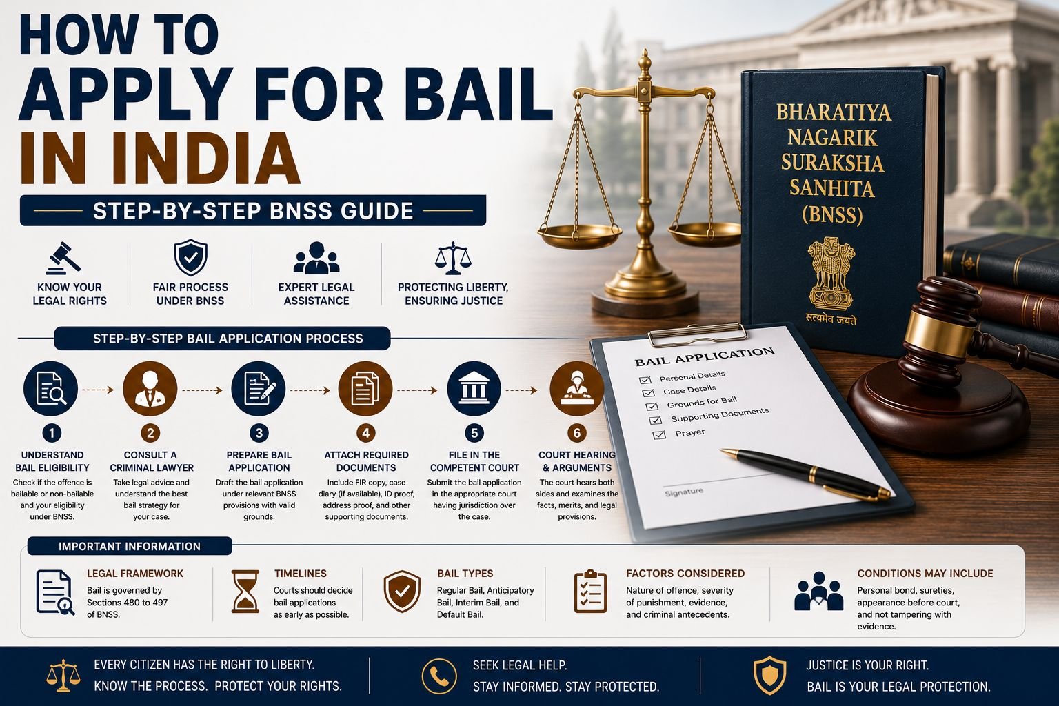 How to Apply for Bail in India Step-by-Step BNSS Guide