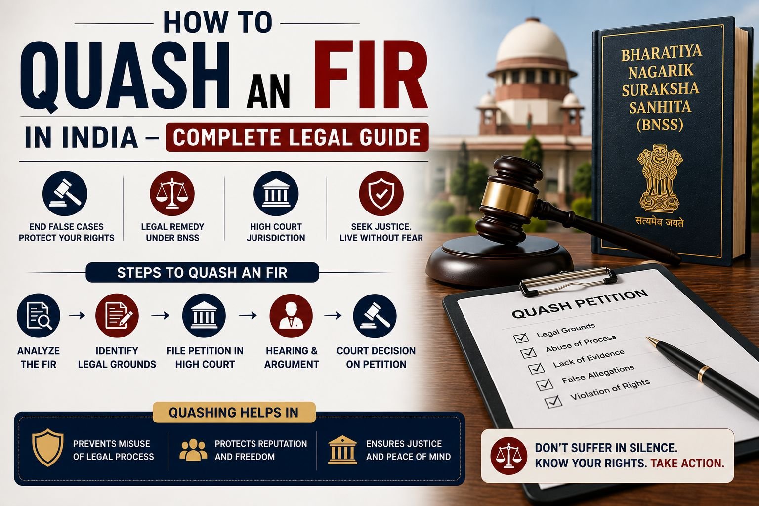 How to Quash an FIR in India – Complete Legal Guide