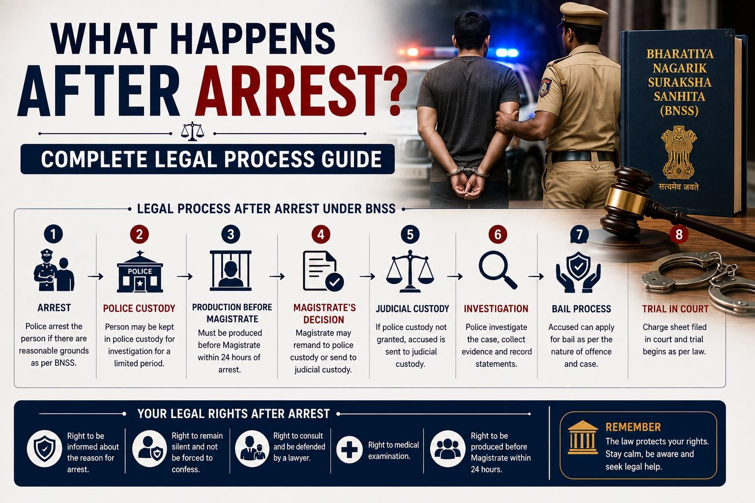 What Happens After Arrest Complete Legal Process Guide